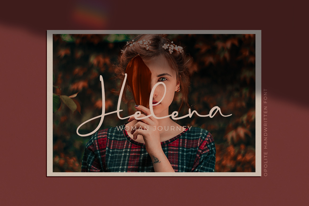 Opolite - a Handwritten Font, a Script Font by Vava Aryanto (Photo 3 of 11)