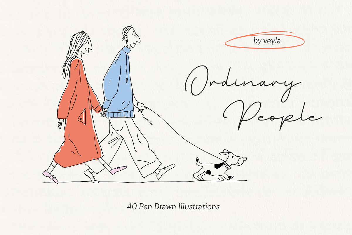Ordinary People: Pen Drawn Art, a Person Illustration by Veyla (Photo 1 of 12)