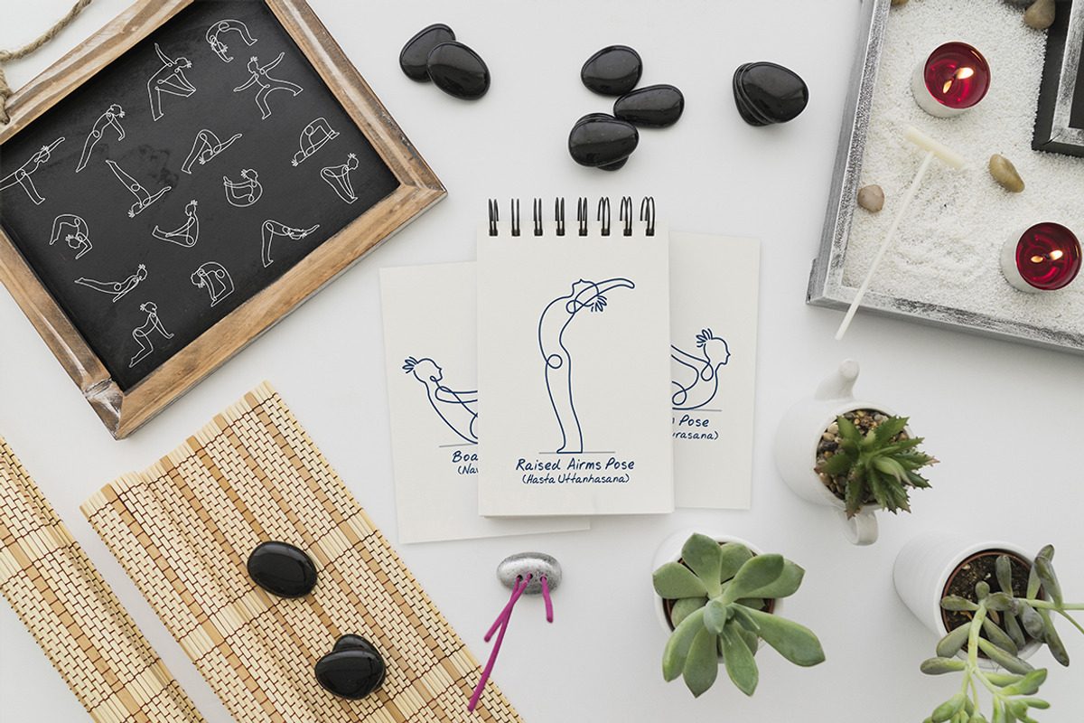 Yoga Poses Linear Hand Drawn Set, a Healthcare Illustration by tetiana.svirska (Photo 8 of 10)