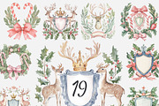 Watercolor Winter Monograms, a Decorative Illustration by Purple (Thumbnail 5 of 6)