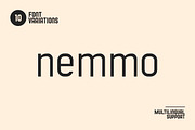 Nemmo Font Family, a Sans Serif Font by Artiveko (Thumbnail 1 of 8)