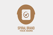 Spiral Tick Mark Logo (Four in One), a Branding & Logo Template by erikadesign (Thumbnail 2 of 5)