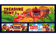 Cartoon pirates and corsairs banners, a Person Illustration by Vector Tradition (Thumbnail 1 of 3)