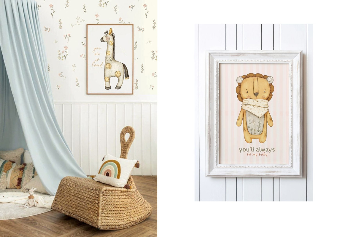 Stitched with Love Seamless Pattern, a Pattern Graphic by MouseGrey (Photo 6 of 12)
