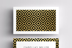 Gold & Black Business Card