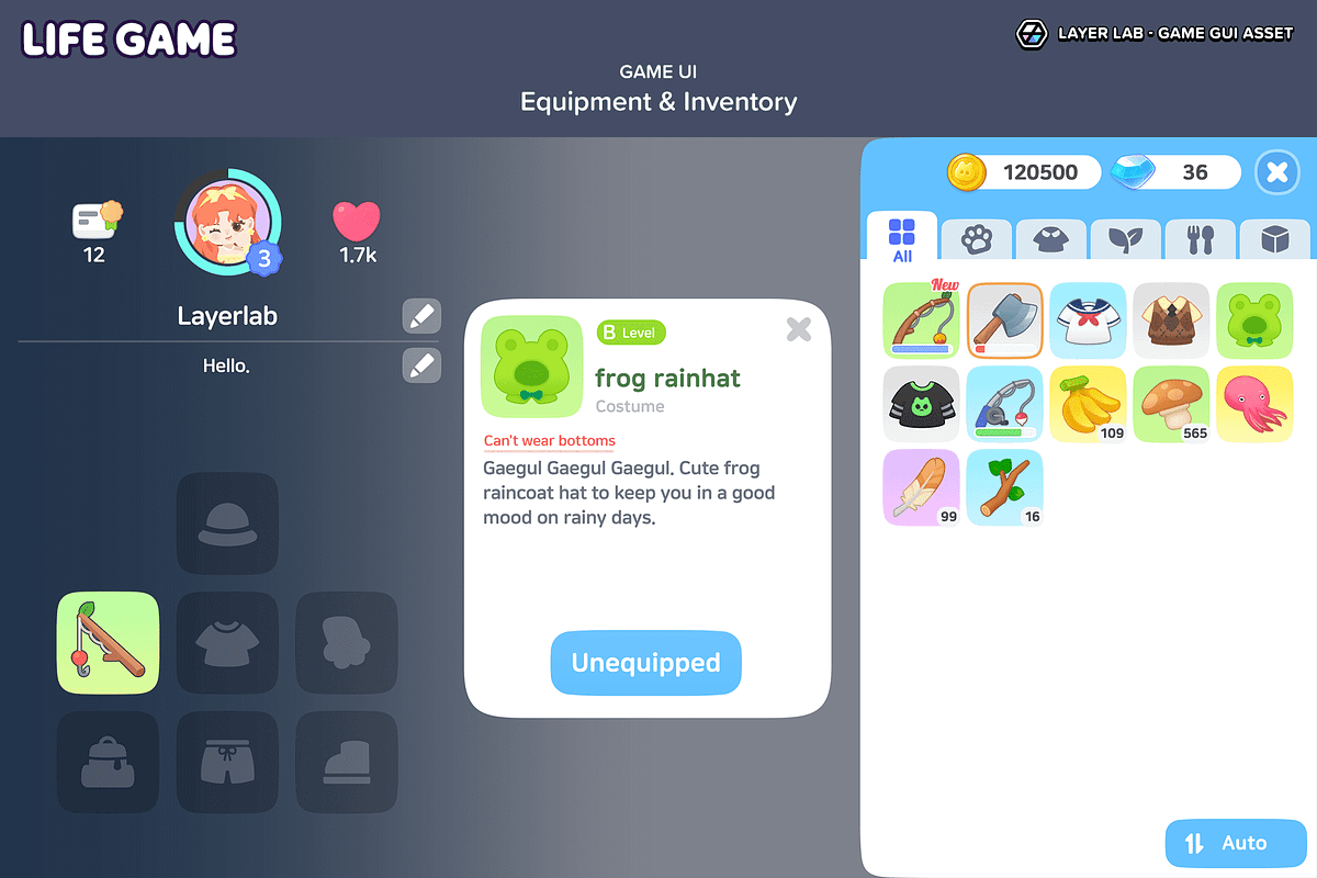 GUI - Life Game, an UI Kit Template by LAYERLAB (Photo 21 of 55)