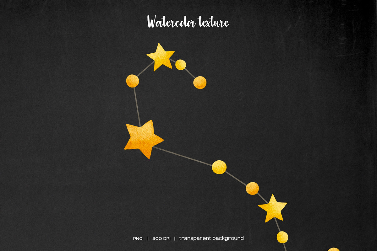 Zodiac star constellations 12 PNG, an Object Illustration by Art and Funny (Photo 4 of 4)