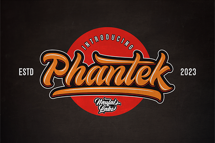 Phantek Script Font, a Script Font by Naufal Labs
