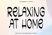 Relaxing At Home, a Script Font by InermediaSTUDIO (Thumbnail 1 of 8)