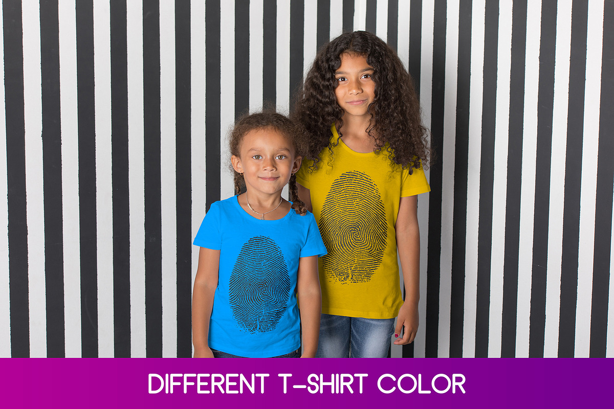100 Kid's T-Shirt Mock-Up 2018 #22, a Shirt Mockup by Freeman Studio (Photo 3 of 107)