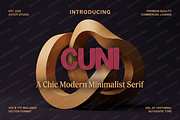 Cuni - Elegant Modern Serif Typeface, a Serif Font by Astuti Studio (Thumbnail 2 of 25)