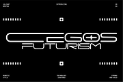 VB Cegos - Futuristic Font, a Sans Serif Font by VALIANTBROTHA (Thumbnail 1 of 8)