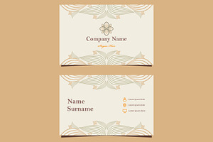 Natural Floral Business card, a Marketing Template by sekitarief