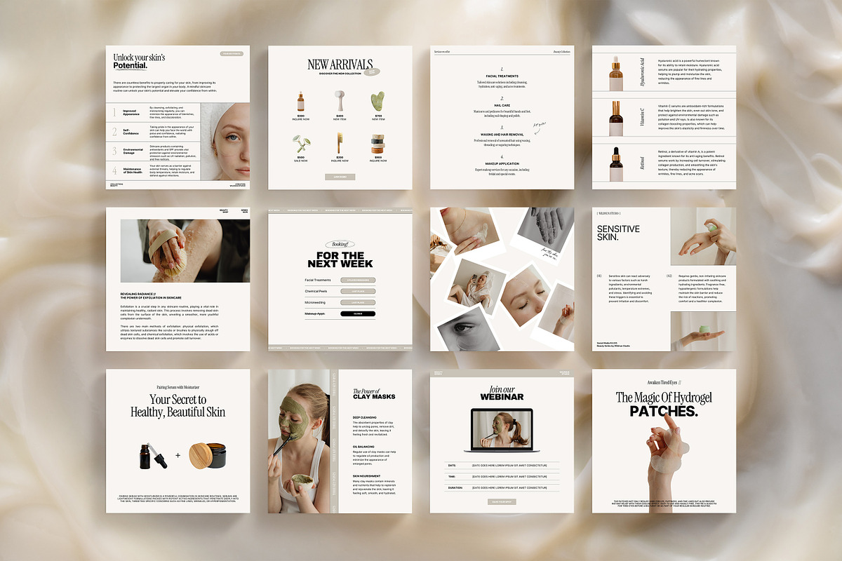 Skincare Coach Instagram Kit, a Social Media Template by Wildnun Studio (Photo 11 of 12)