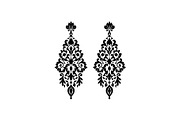 Vintage Filigree Earring SVG Bundle, an Object Graphic by jahid234 (Thumbnail 8 of 13)