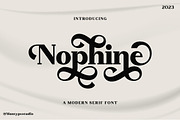 Nophine, a Serif Font by Mantype Studio (Thumbnail 1 of 14)