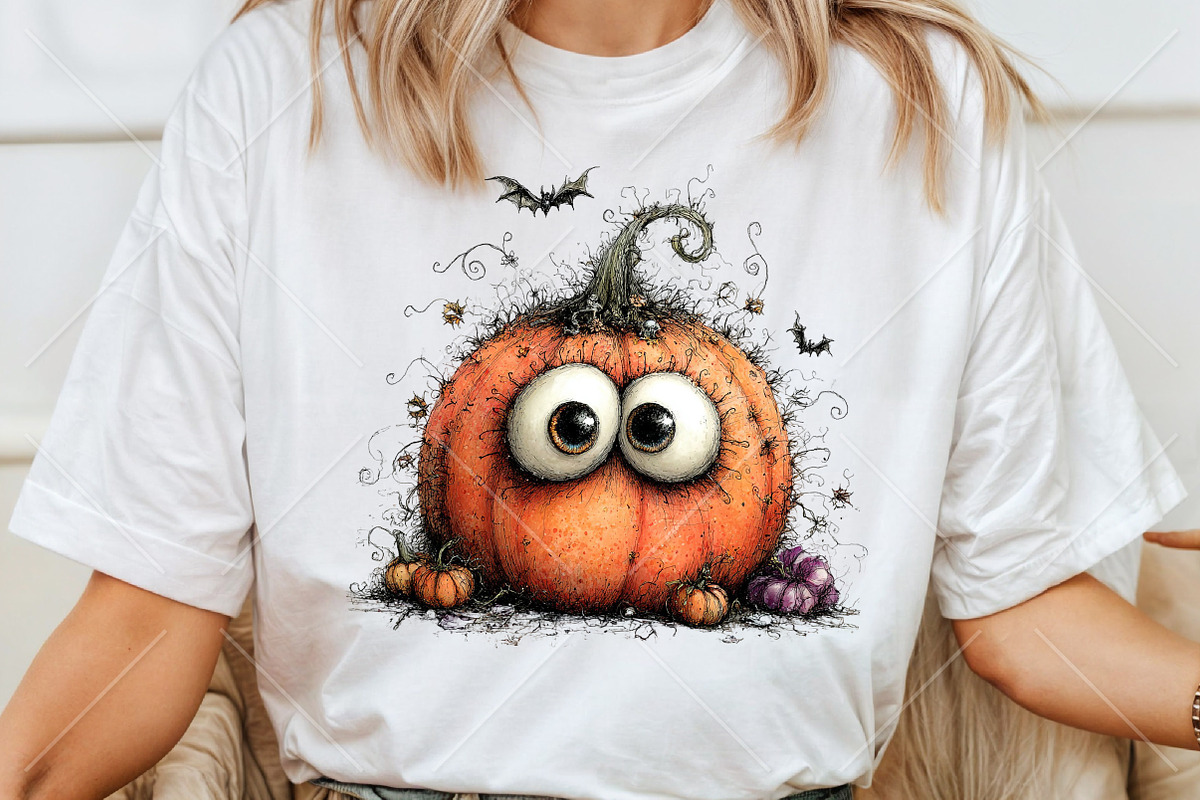 Whimsical Halloween Pumpkin Clipart, a Seasonal Illustration by Canvas Craft (Photo 6 of 10)