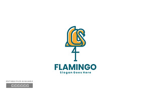 Flamingo Simple Mascot Logo, a Branding & Logo Template by ivan_artnivora