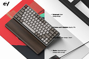 Desk mat mockup 6 PSD fully editable, a Household Mockup by GraphicVil (Thumbnail 3 of 9)