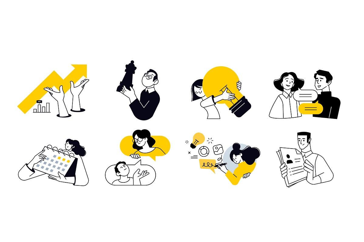 People and work, a Person Illustration by PureSolution (Photo 4 of 6)