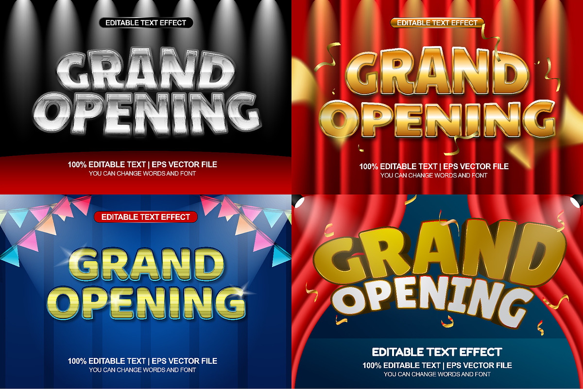 Grand opening text style Effect, an Action Add-On by Asta Desain (Photo 2 of 2)