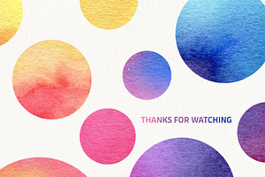 Watercolor Rainbow Seamless Patterns