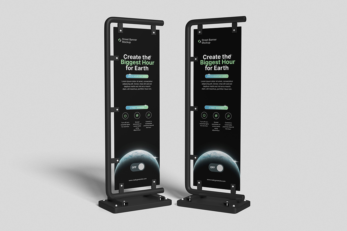 Street Banner Mockup, an Advertising Mockup by swsi-studio (Photo 5 of 5)