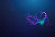 Data Stream Vector Illustration, a Technology Illustration by RDShop (Thumbnail 2 of 3)