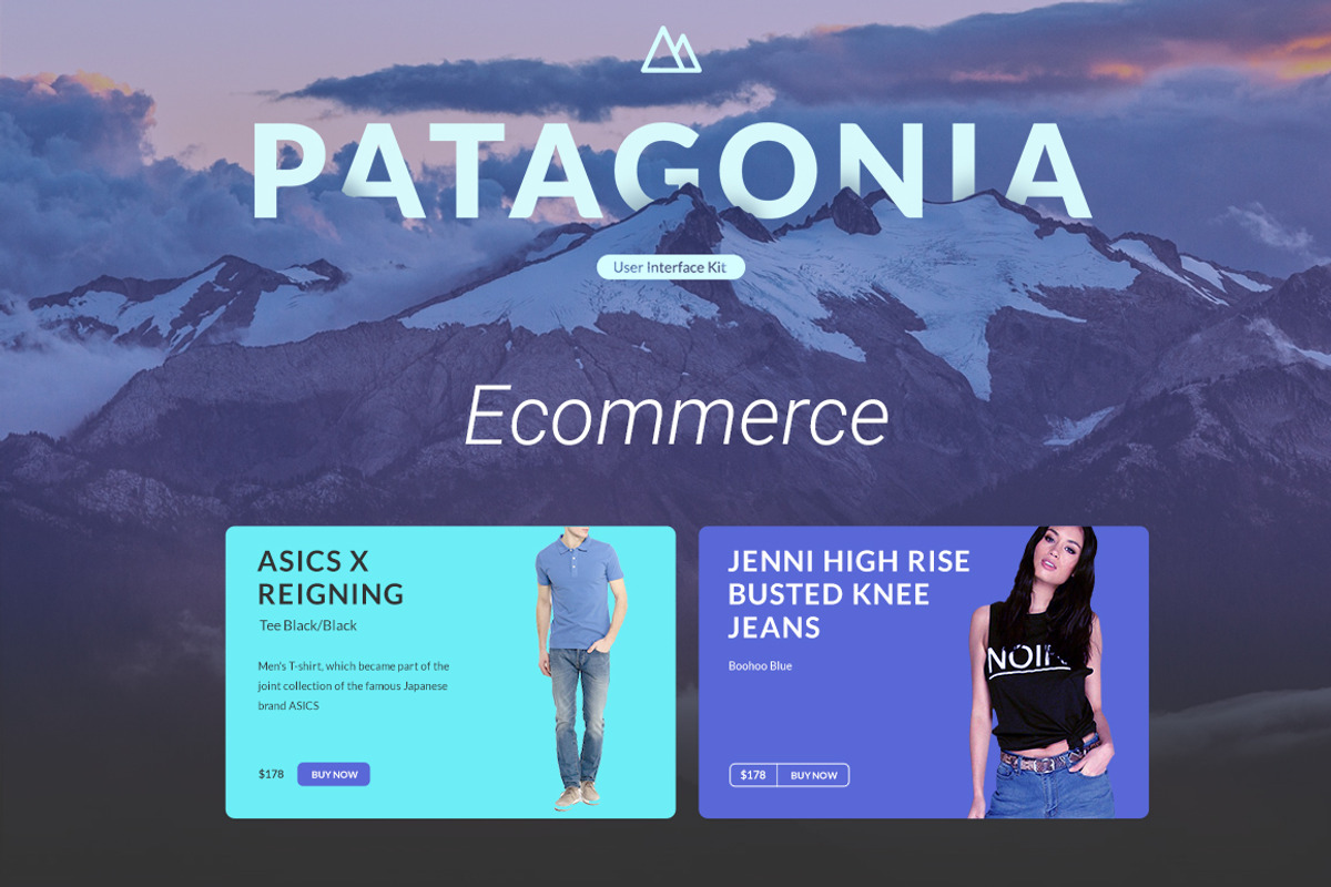 UI Patagonia. Ecommerce part, an UI Kit Template by kohalov (Photo 1 of 2)