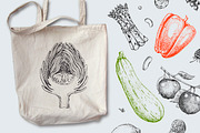Hand drawn vegetables and fruit, a Decorative Illustration by Ulafant (Thumbnail 15 of 25)
