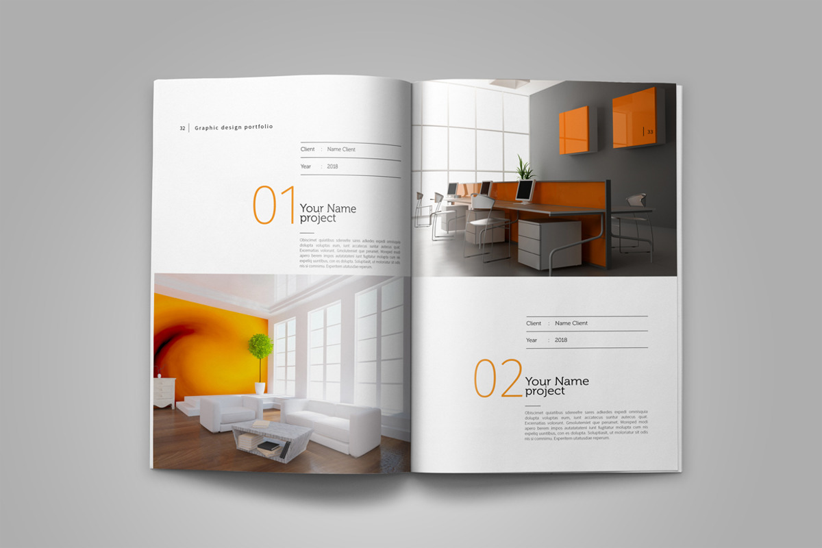 Graphic Design Portfolio Template, a Brochure Template by adekfotografia (Photo 21 of 42)