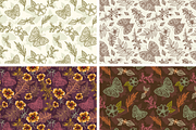 Floral patterns set, a Pattern Graphic by Dreaming_Lucy (Thumbnail 3 of 4)