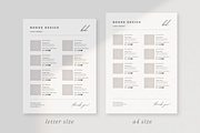 Simple Line Sheet Template Canva, a Marketing Template by frommakertomaker (Thumbnail 5 of 7)