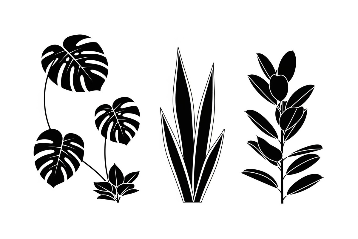 Minimal Botanical Leaf Silhouette Bu, an Illustration by Creativeshirt (Photo 19 of 51)