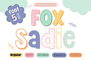 Fox Sadie 5 Fonts Style, a Handwritten Font by Fox7 By Rattana (Thumbnail 1 of 11)