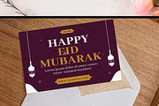 Happy Eid Mubarak Greeting Card, a Card Template by MightyDesign (Thumbnail 3 of 6)