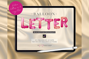 Balloon Letter Procreate Builder Set