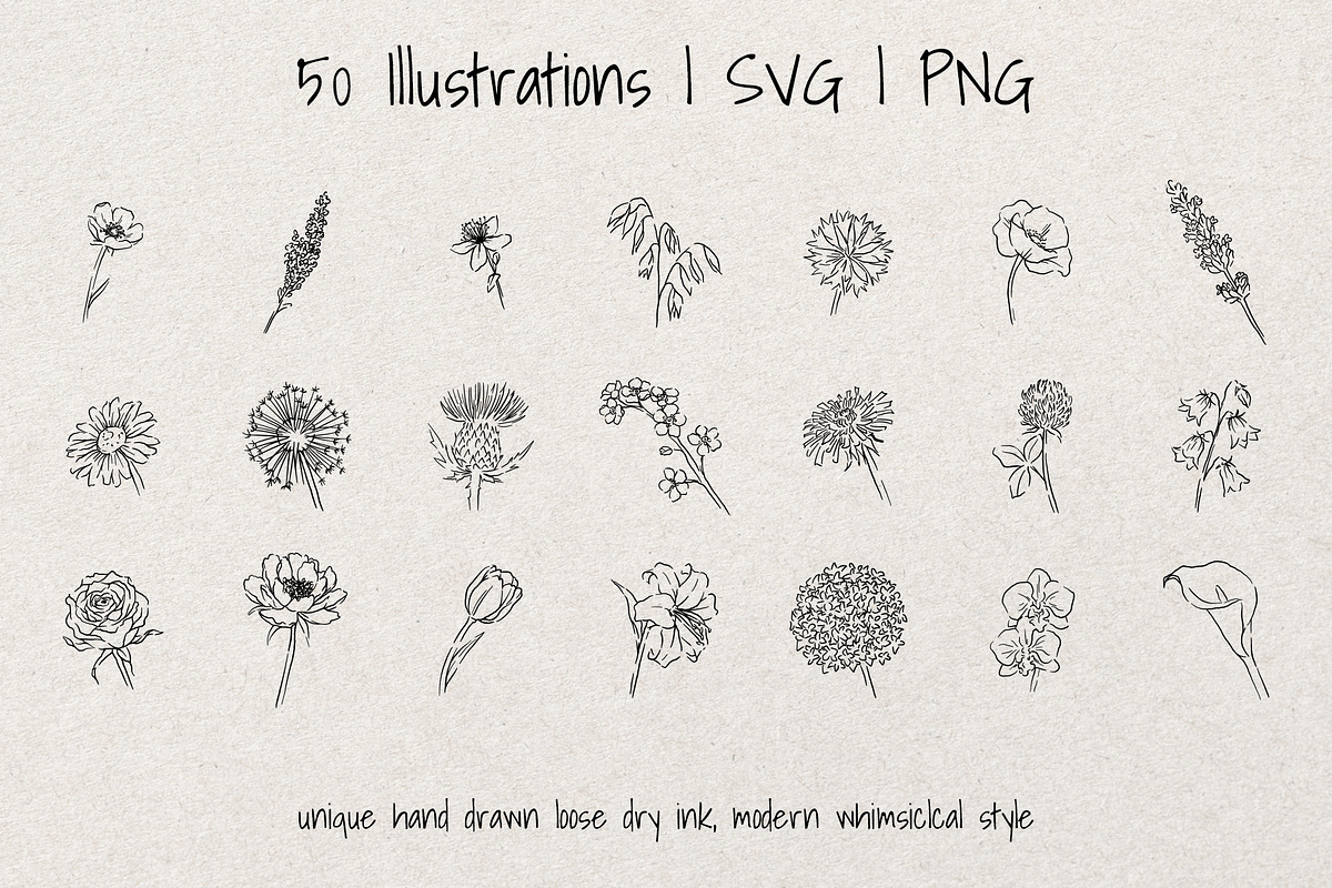 Floral Harmony, Whimsical Sketch, an Object Illustration by Artalia (Photo 3 of 5)