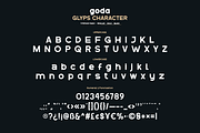 Goda, a Sans Serif Font by twinstd (Thumbnail 10 of 11)