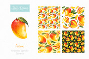 Mango. Watercolor., a Decorative Illustration by Ekaterina Mikheeva (Thumbnail 3 of 4)