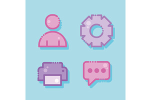 mail service objects, an Object Illustration by studiogstock