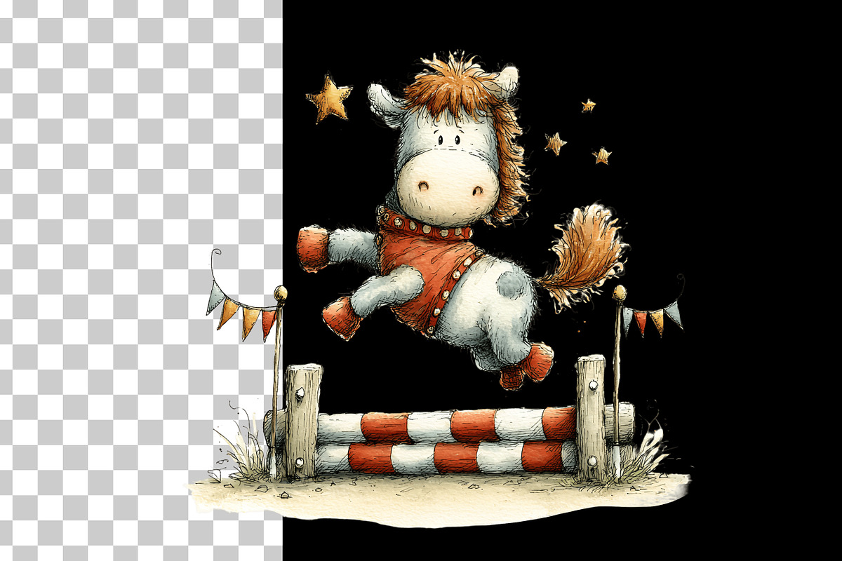 Circus Kids and Animals Clipart, a Person Illustration by Nicolle's Colorful Art (Photo 12 of 12)