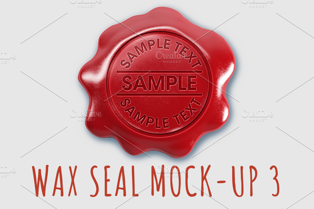 Wax Seals Mock-up, a Packaging Mockup by graystudio (Photo 4 of 7)