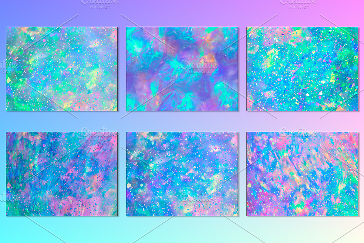 Rainbow Iridescent Backgrounds, a Decorative Illustration by Artemisia_Art (Photo 2 of 6)