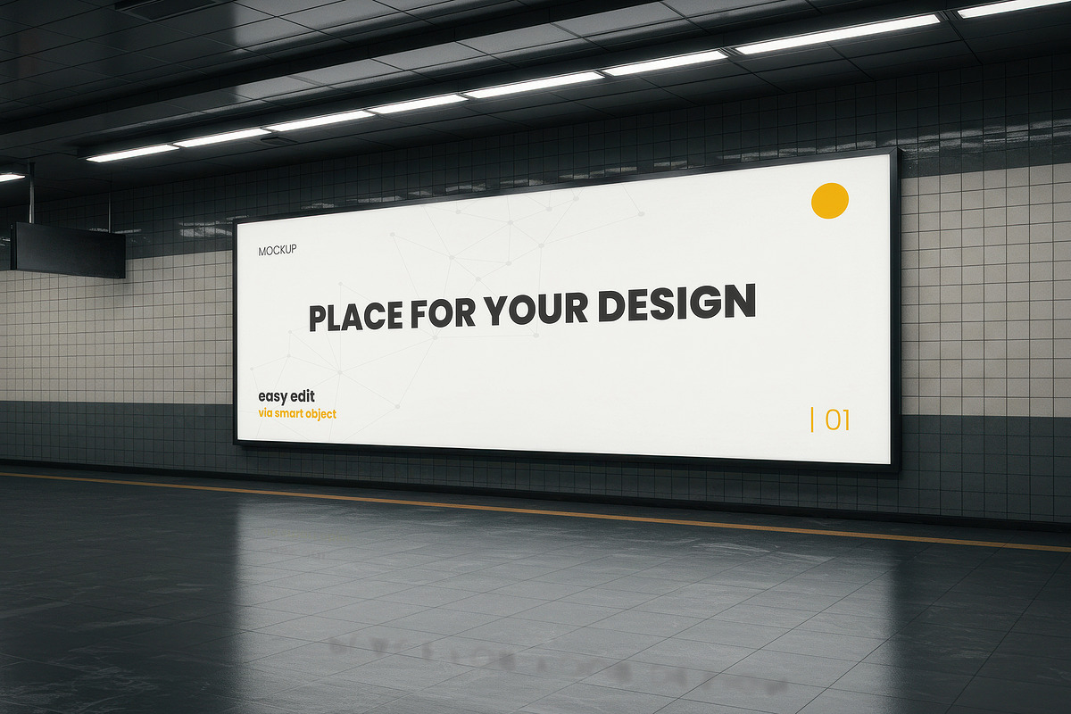 Subway Station Billboard Mockups, a Mockup by Luuqas Design (Photo 8 of 11)