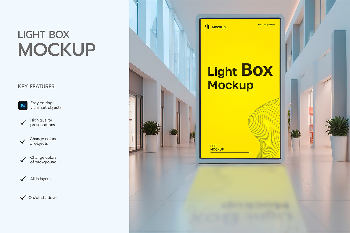 Interior Light Box Mockup, a Product Mockup by graphypix (Photo 2 of 4)