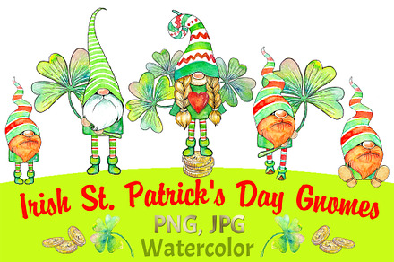 Watercolor irish gnomes, an Illustration by Tinkerfrost-Art