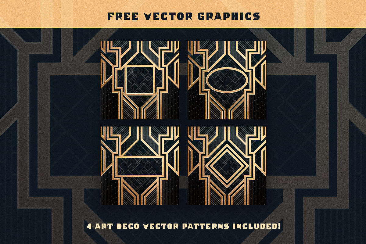 Executa - Bold Art Deco + Freebies, a Sans Serif Font by Parker Creative (Photo 6 of 12)