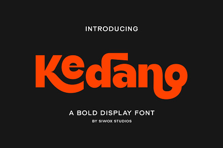 Kedano - Bold Display Font