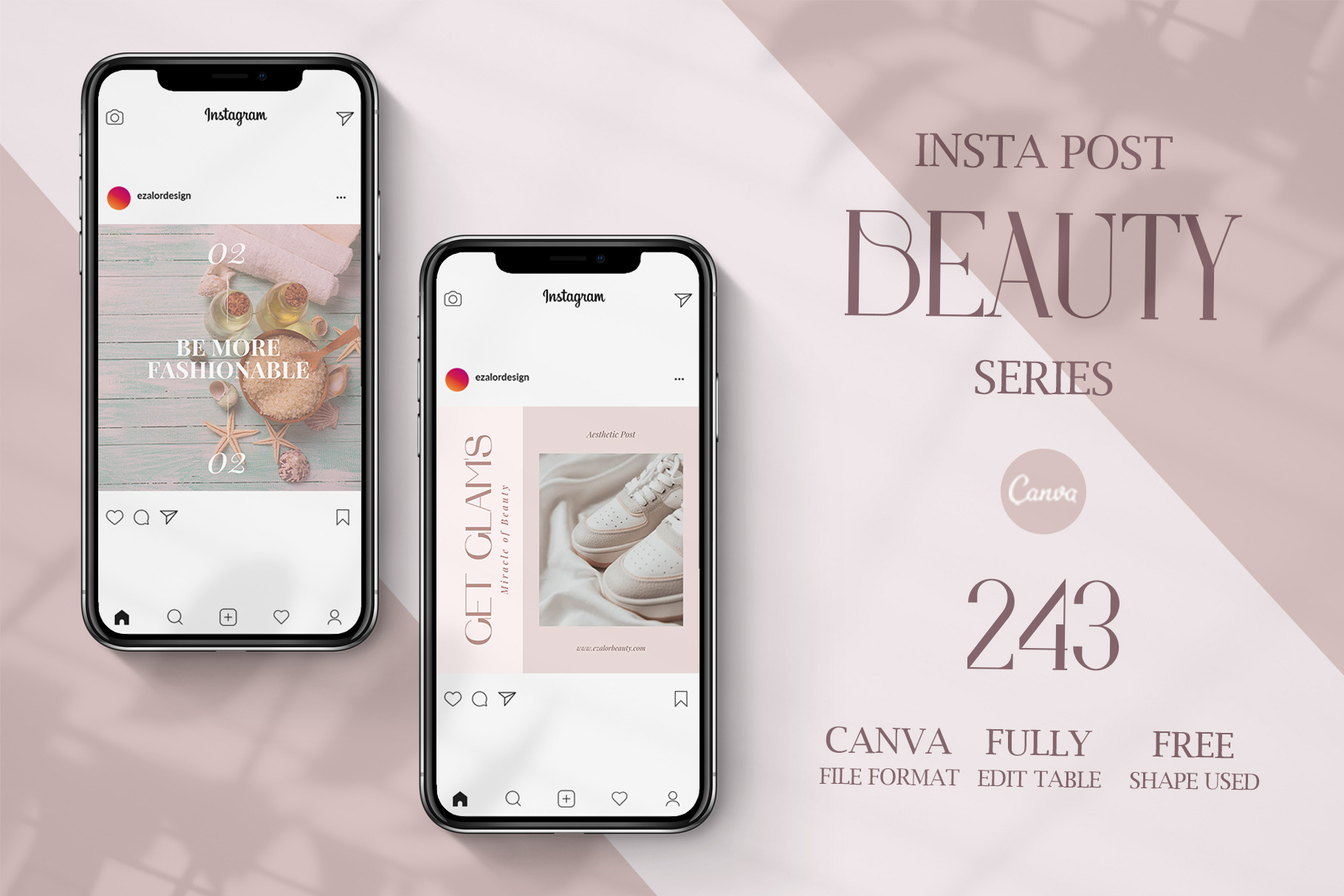 Instagram Beauty Series Creator, a Social Media Template by Analogi Studio